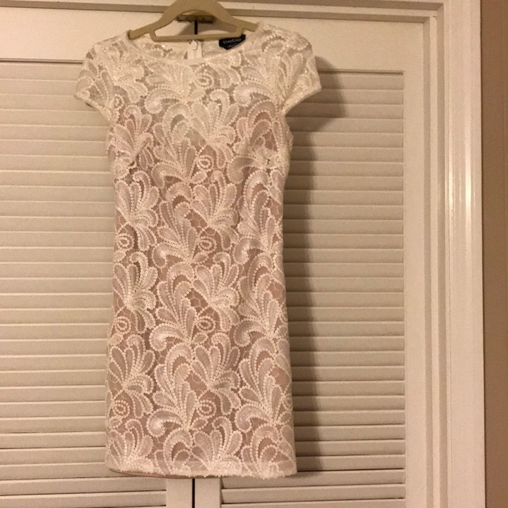 White sequin dress